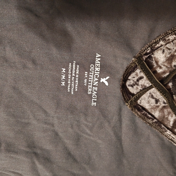 American Eagle Outfitters Velvet Crisscross Cami in Black and Brown - Picture 4 of 6